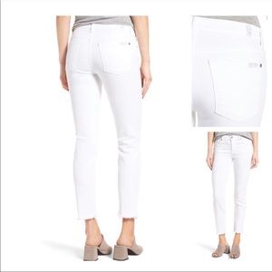 NEW 7 For All Mankind Roxanne Ankle jeans white 12